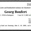 Bonfert Georg 1910-2001 Todesanzeige